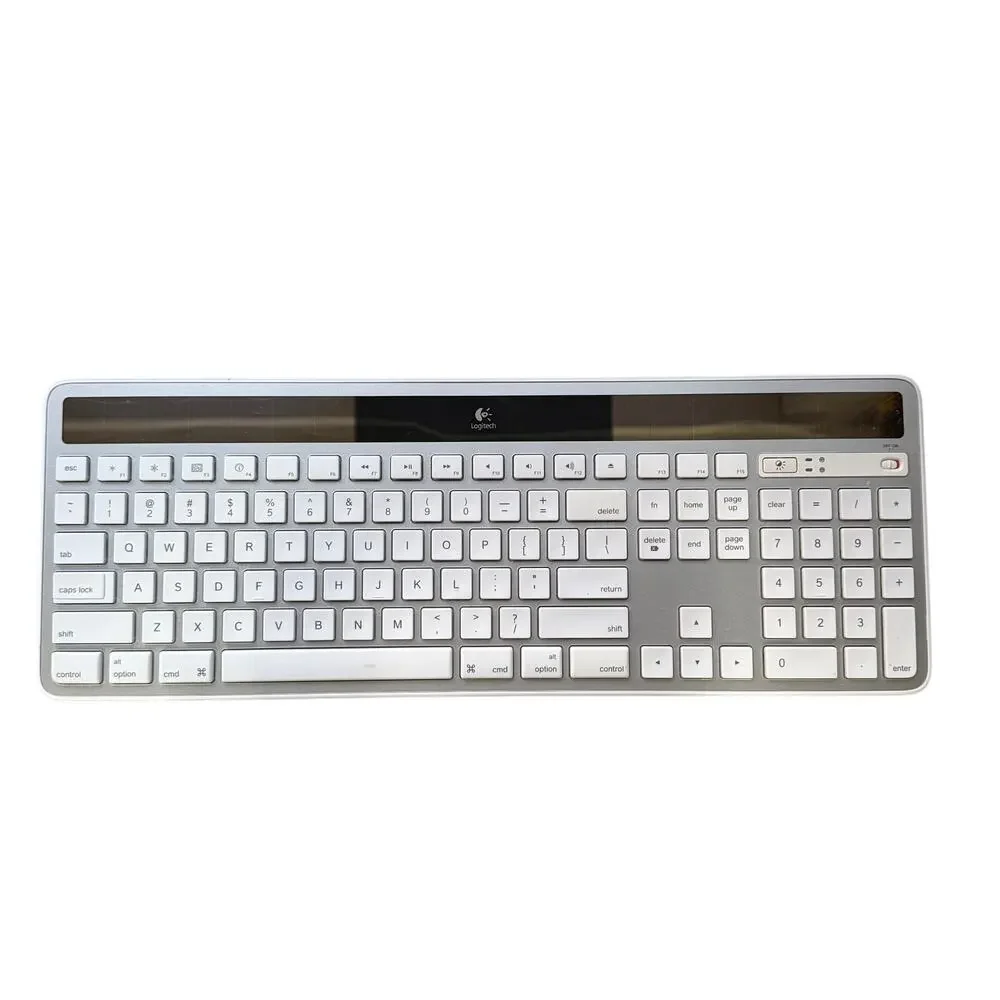 Logitech K750 Mac Edition Wireless Solar Keyboard With Unifying Receiver Dongle